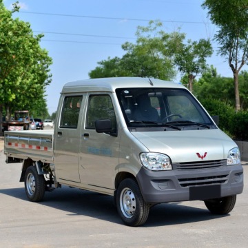 Brand New Chinese Double Cabin Pickup Truck with Mini Flatbed Carrier
