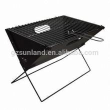 X shaped collapsible portable foldable bbq grill