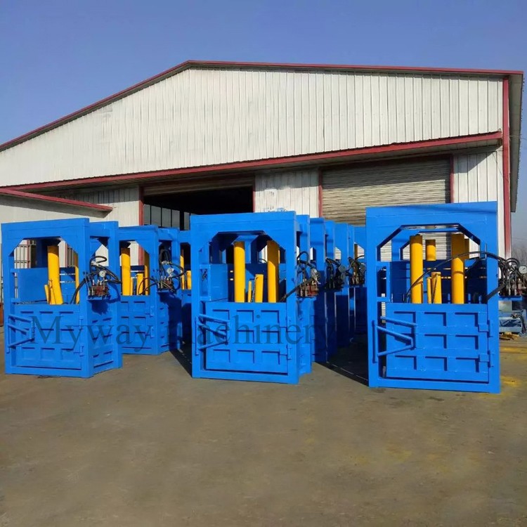Hot selling Straw bale press machine hay compress hydraulic baler waste paper briquette packing machinery