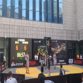 Officiële FIBA ​​3x3 SES Outdoor Interlocking basketbalvloer