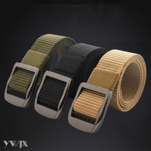 Alloy Buckle Casual Tactical Woven Belt for Men