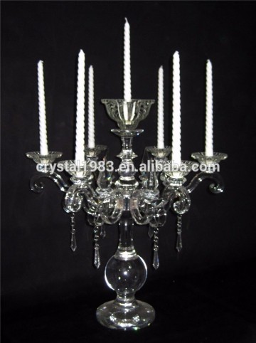 2016 New 7 arms Crystal Candelabrum For Wholesale Crystal Candle Holders