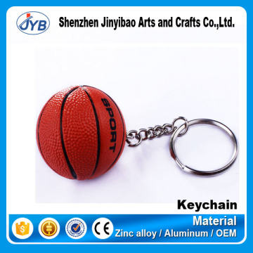 custom logo plastic 3D mini basketball sport keychain souvenir