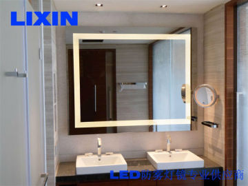 Hotel LED Vanity Mirror With Heated Pad