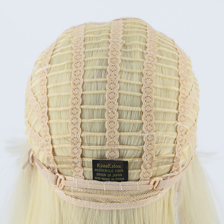 Silky Straight Wave Blonde Good Quality Long Wig Heat Resistant Synthetic Natural Wave Hair Wigs For Black White Women