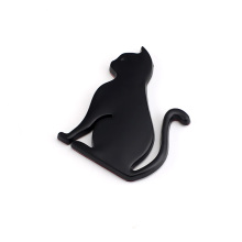 Custom Hot Selling Metal Cat Car Chrome Letter Plate 3D Logo Badges with Sticker