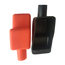 Red and Black Battery Terminal Covers - Insulating Protectors for Car Batteries
