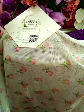 mesh printed knit fabrics