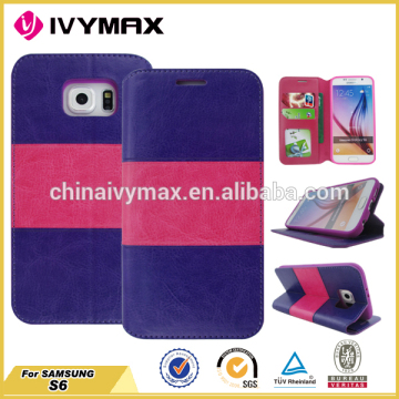 Sublimation case for SamsungS6 leather back cover