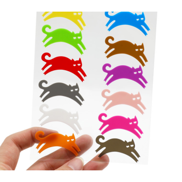 Marqueurs de verre à vin de chat 6pcs Tags pour la barre