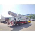 Multi-function dust suppressor truck with snow removal roller