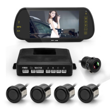 7 Inch LED Rear View Mirror with BT Reverse Camera and Parking Sensor System