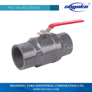 Newest design top quality pvc grey ball valve