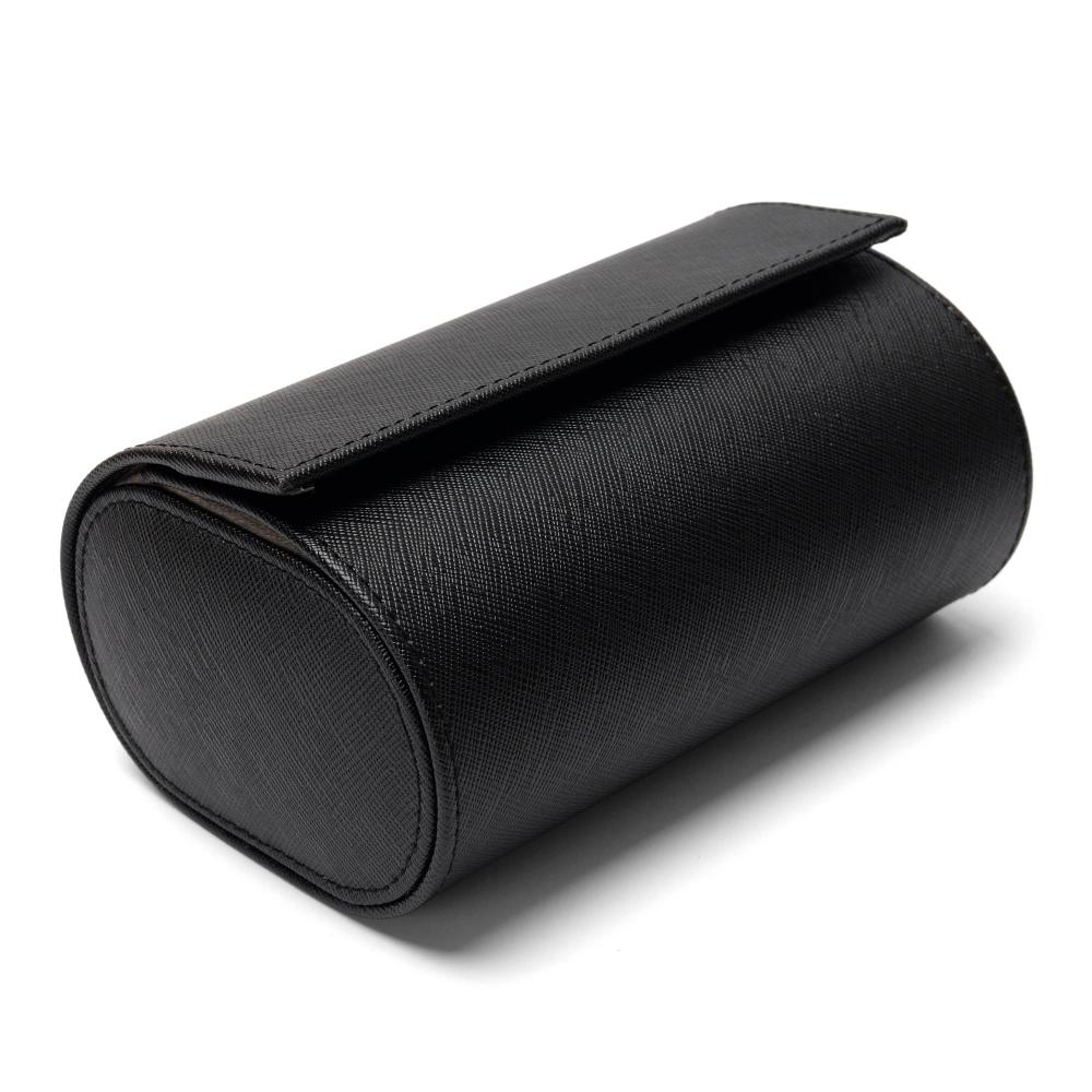 Delicate Jewelry Box Cylindrical Leather Watch Boxes