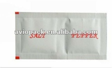 Inflight twin packed salt&pepper sachet