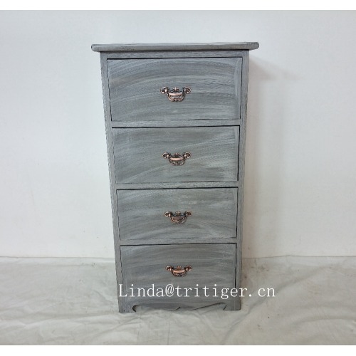 Country Style High Quality Blue Solid wood Cabinet