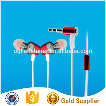 Metal earphone headphone with super bass stereo driver unit