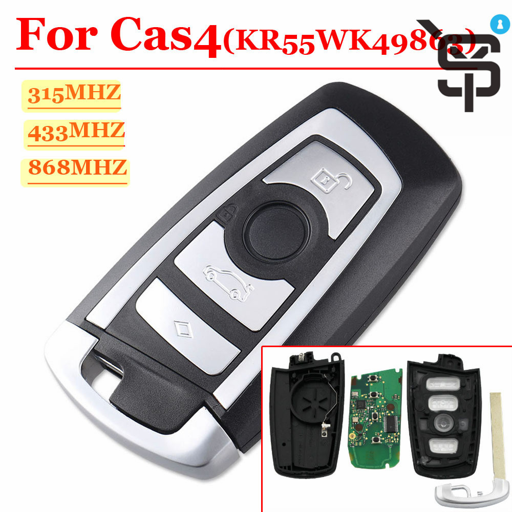 Top quality car key remote key 4 button 315/434/868 MHZ