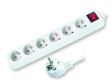 6 Outlets French type electrical socket
