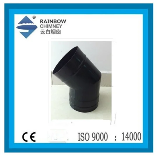 chimenea de estufa de acero al carbono pintado painted carbon steel stove chimney