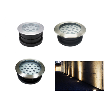 Luzes subterrâneas LED para paisagismo