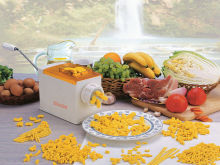 Chrome - Plated Steel Homemade Macaroni Maker Machine, Mixing Kit For Bread, Pasta, Cookie