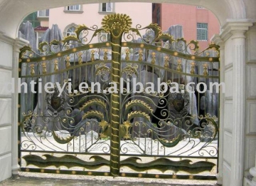 forged iron gate