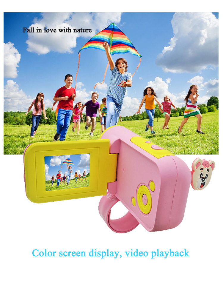 2021 New Arrival Kids Birthday Gift 720P Children Kid Camera Digital Video Camera Mini Camera