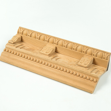 Factory Supplier Home Decor Solid Wood Carving Crown Mouldings