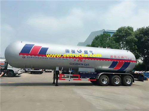 Tri-axle 62 CBM Propane Tank Trailer Tank