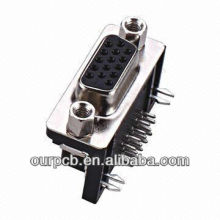 D-sub Dual-body Connector with 3A Rated Current and 500V AC Withstanding Voltage, 2, 15 Pins