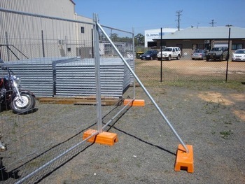 temporary fence stand