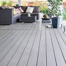 3D Online Embossing WPC Decking for Outdoor Composite Decking Boards