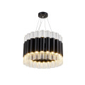 Lustre suspendu en cristal de verre LEDER