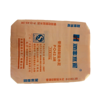 Plastic woven bag for building materials