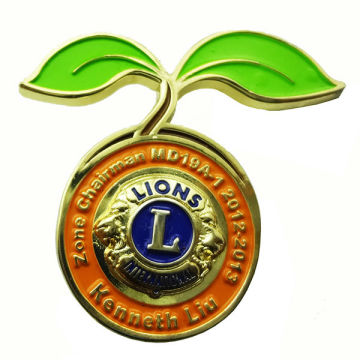 custom metal lion club lapel pins