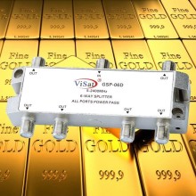 6 way 5-2500mhz Satellite Splitter