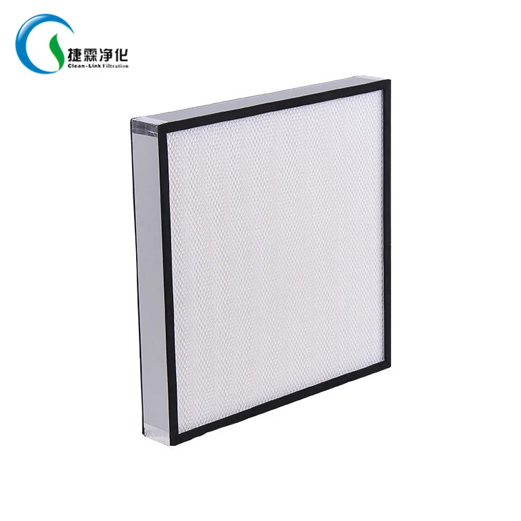 H13/H14/U15/U16 Mini Pleat HEPA Filter Fiberglass Paper Ventilation Filter 46/50/69/90/100mm