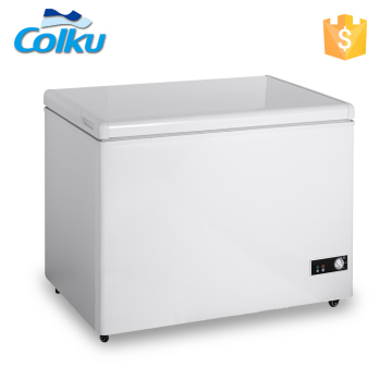 DC-160F Solid Door Counter Top Small Chest Freezer For Sale