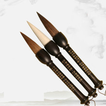 Calligraphy Brush Chinese Large Woolen Wolf Rabbit Hair Painting Brush Hopper Shaped Writing Brush for Couplets Calligraphy