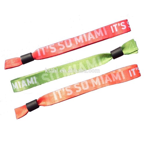 Promotional Festival Fabric Wristbands woven wristband for Activity