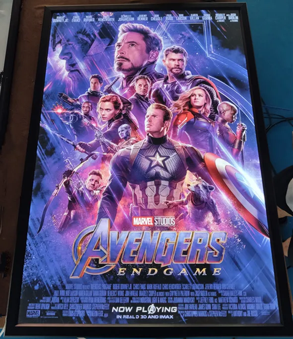 LED Movie Poster Advertisement Light Box Snap Frame Display Lamp
