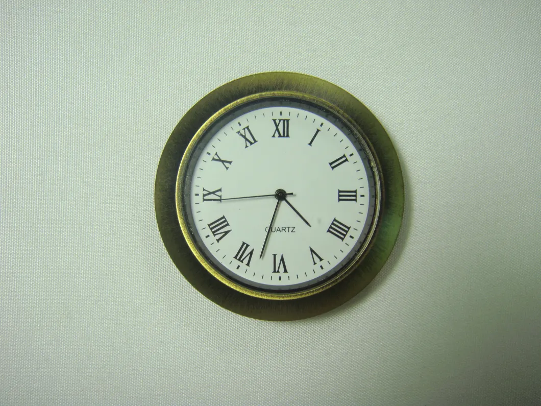Metal Bezel Clock Head 25 mm Clock Insert with Roman Numbers Arabic Numerals