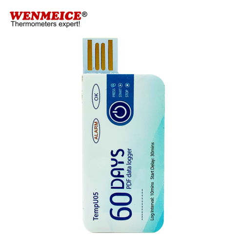 60 Days USB Single Use Temperature Data Logger