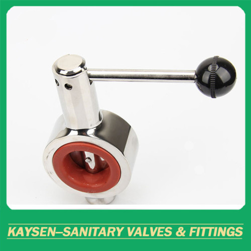 Sanitary butterfly valve wafer tipe SS316L