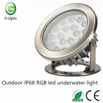 Outdoor IP68 RGB led underwater light