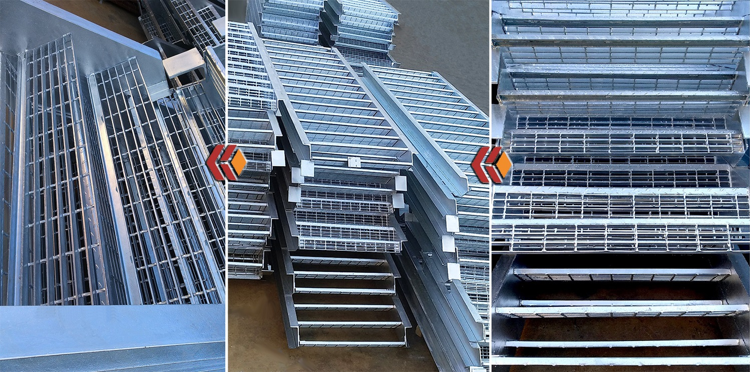 Hot Dipped Galvanized Steel grating-foot plate-Stair treads