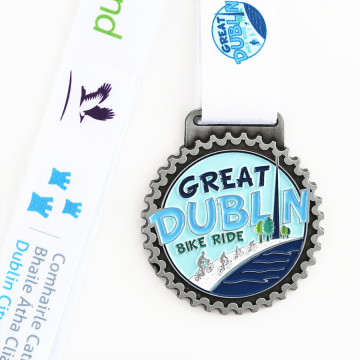 Custom Great Dublin Bike Ride Email Medal