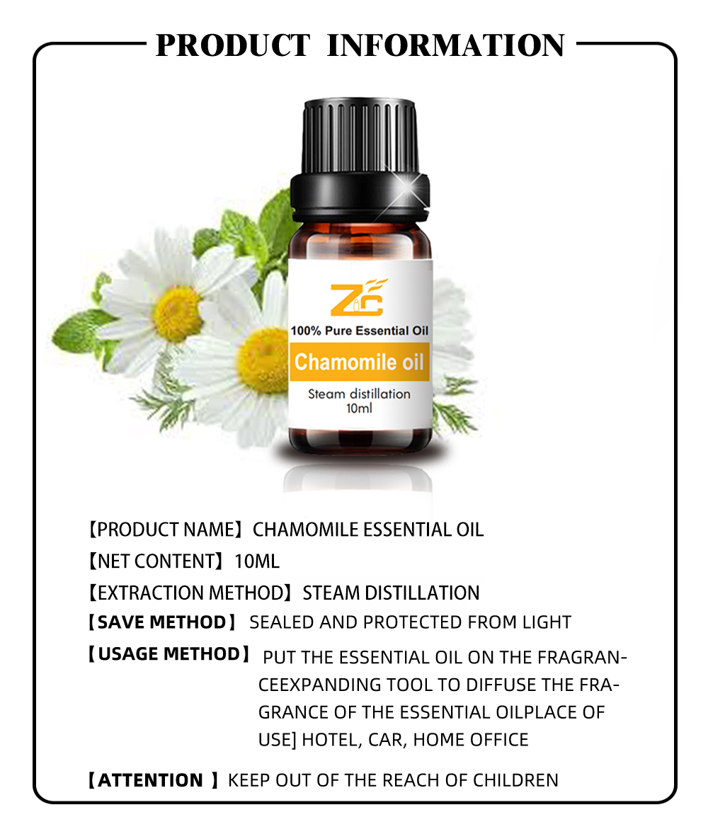 100% pure organic chamomile essential oils for aromatherapy