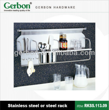 Stainless Kitchen Wall Plate Rack